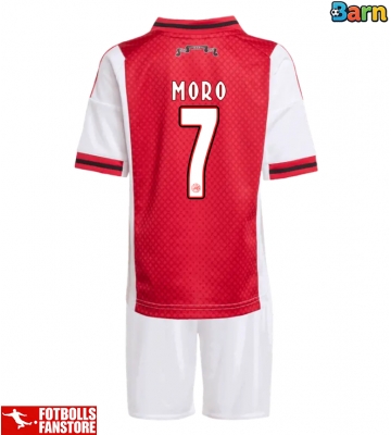 Ajax Raul Moro #7 Hemmatröja Barn 2025-26 Kortärmad (+ Korta byxor)